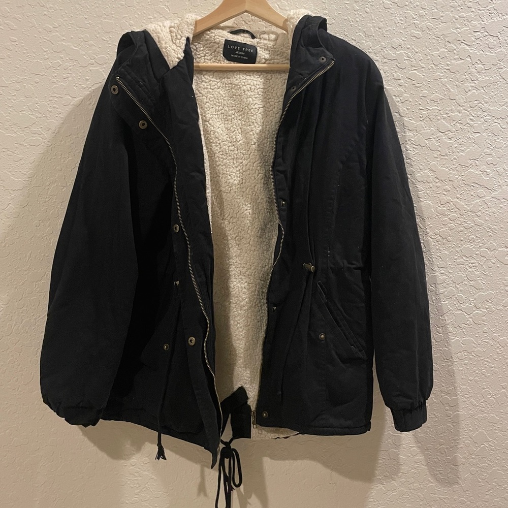 Black winter coat